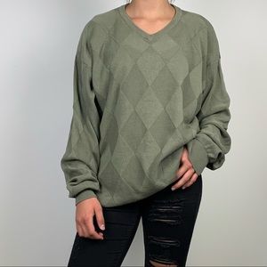 Vintage Northern Isles 100% Cotton Grandpa Sweater